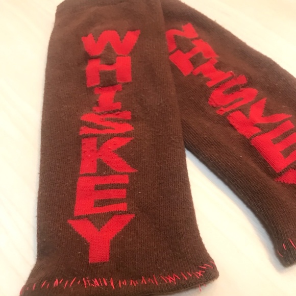 Sock Sleeves.Whiskey Brown/Red.9" long. 3.5" Wide. WARM - Picture 2 of 5
